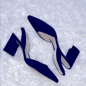 Marc Fisher Navy Slingback Heels